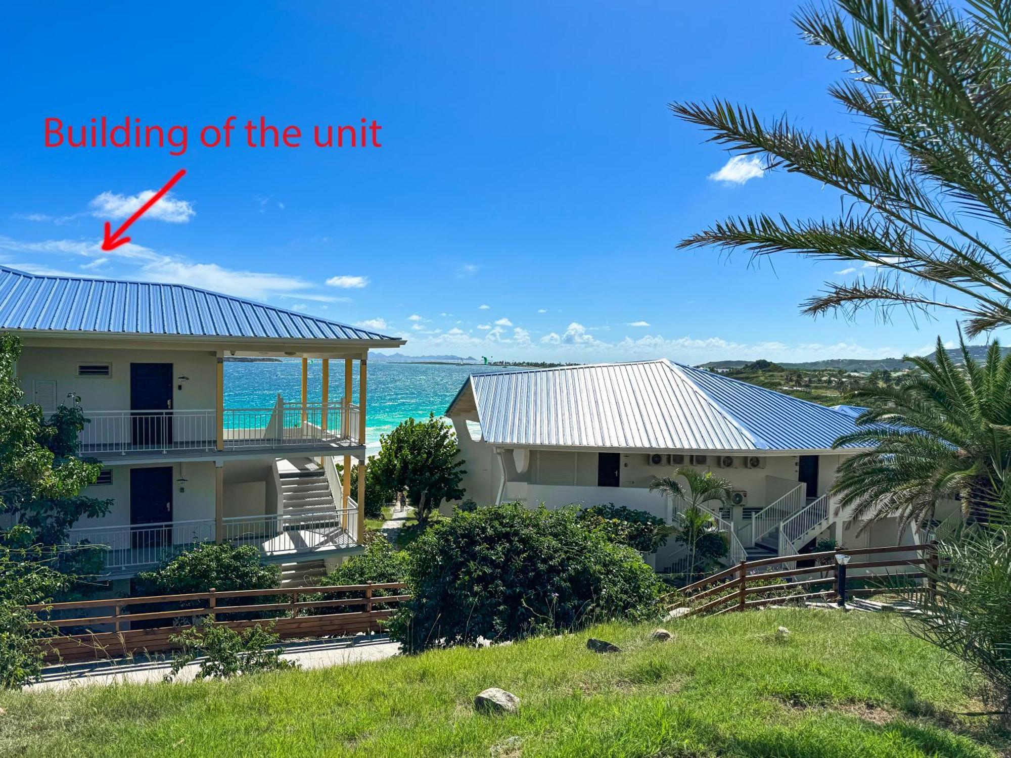 Front Line Unit 520 Ft2 - 48 M2, On Second Floor, Stunning Ocean View Daire Cul de Sac Dış mekan fotoğraf